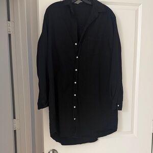 Frank & Eileen Black Mary Shirt Dress, Medium